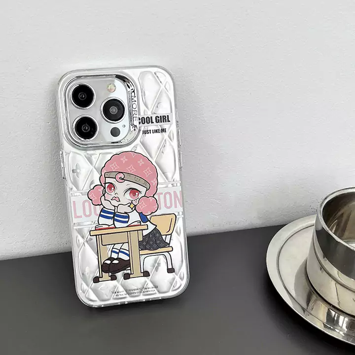 louis vuitton bubble silver diamond matte iphone 16/16pro/pro max case