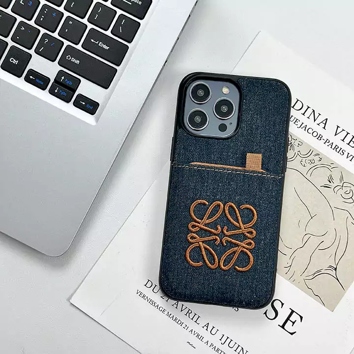 loewe denim card slot iphone 16/16pro/pro max case