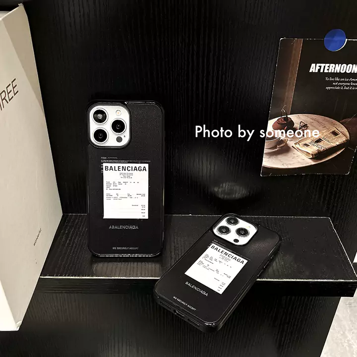 balenciaga black and white bicolor iphone case