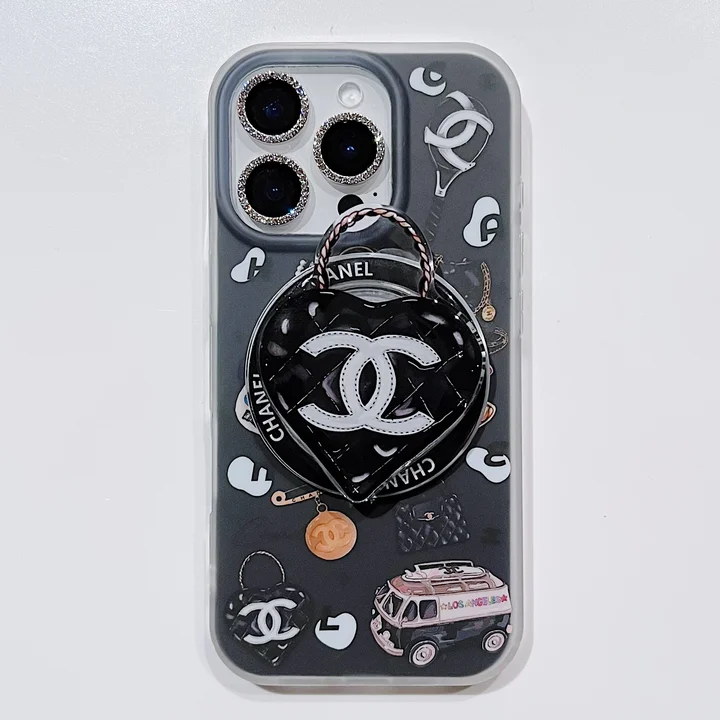 matte black chanel style iphone case