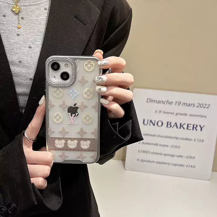 louis vuitton crystal - embellished transparent iphone case
