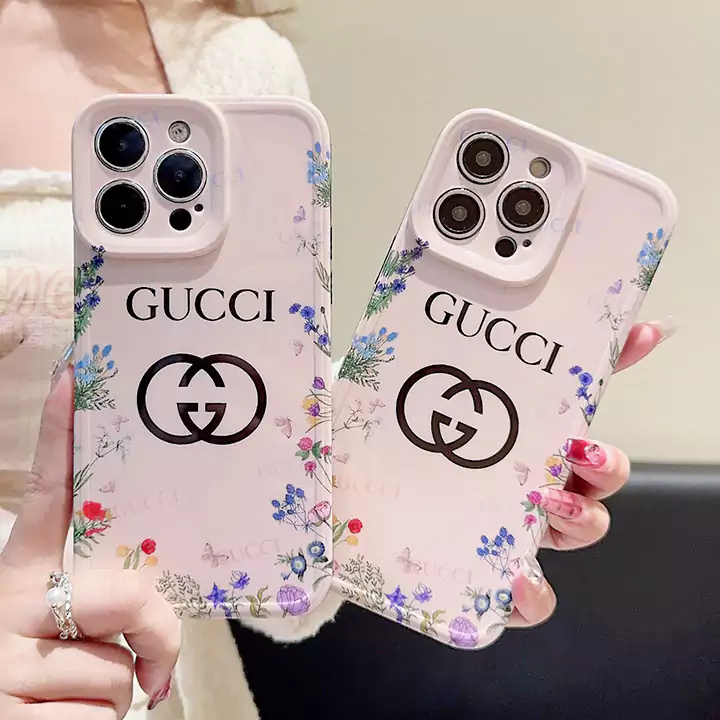 gucci glossy floral iphone 16/16pro/pro max case
