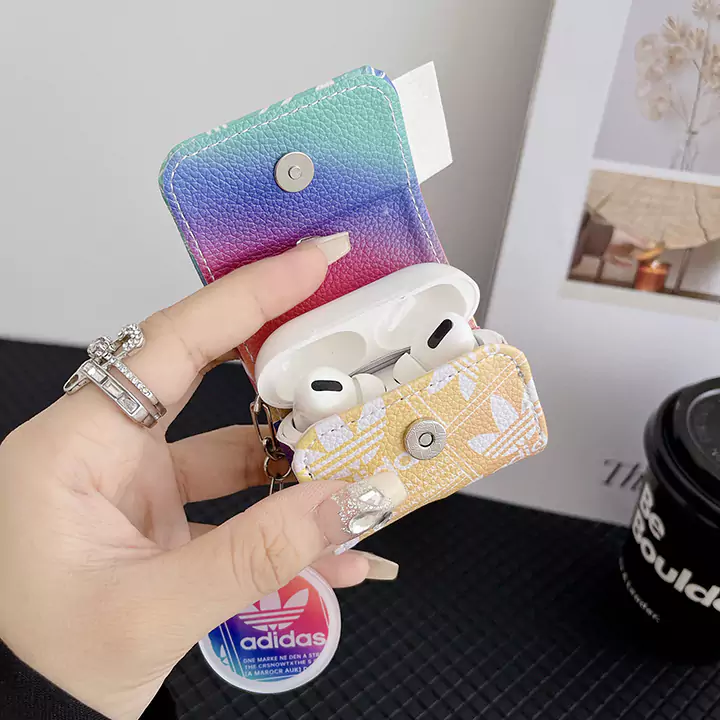 Adidas colorful three - leaf clover AirPods case