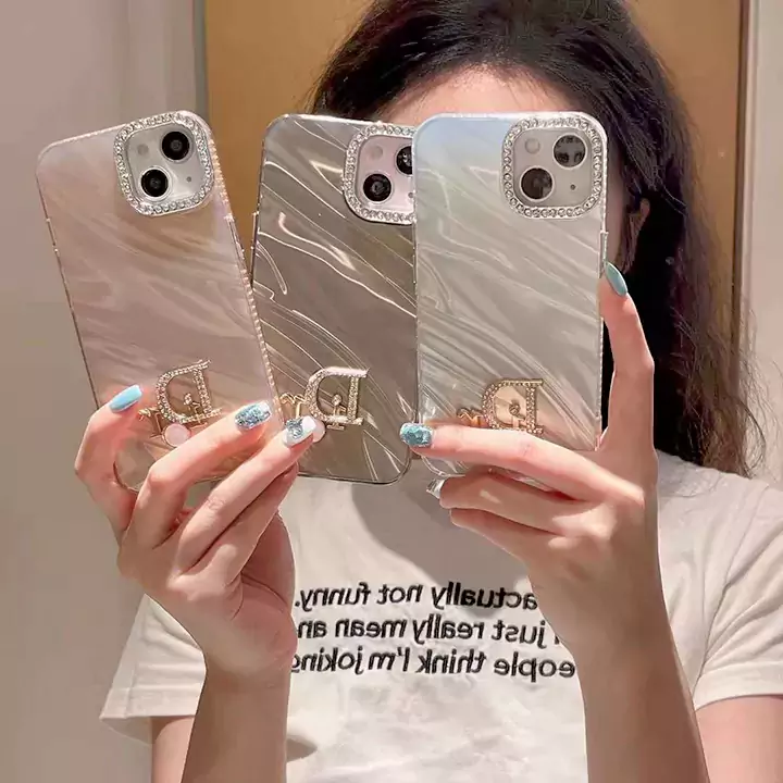 dior diamond - accented pleated iphone case