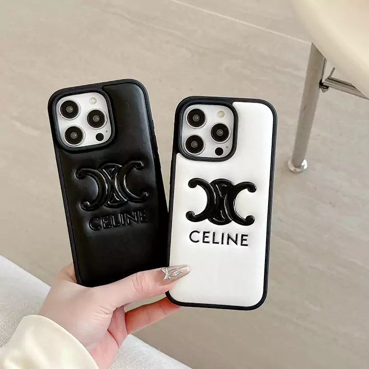 celine logo - embossed iphone case