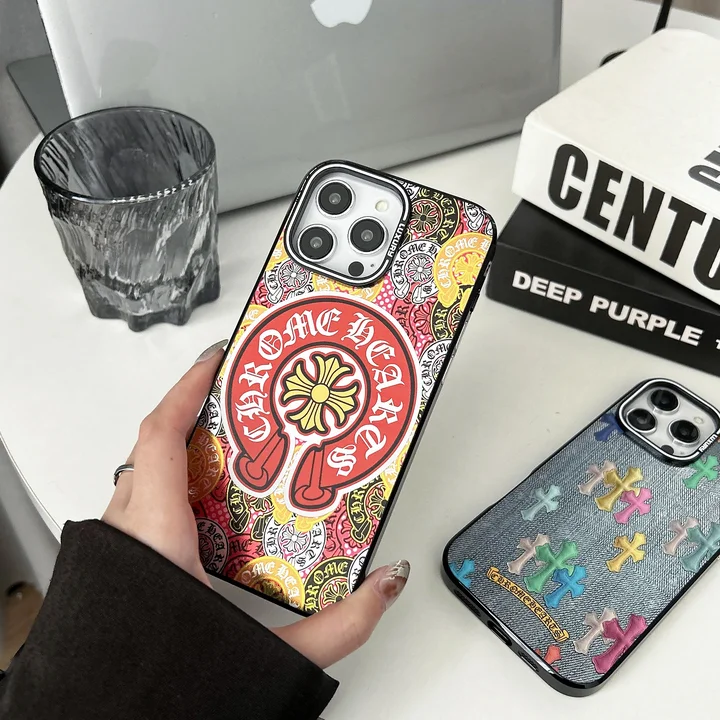  chrome hearts iphone 15/15pro case