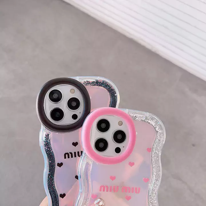 miumiu holographic gradient glitter iphone 16/16pro/pro max case