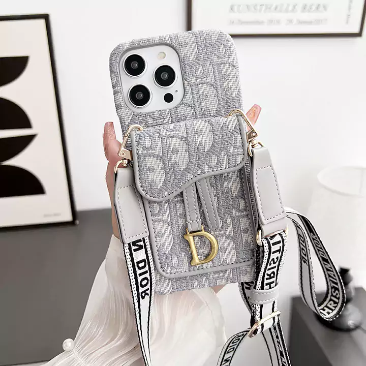 dior crossbody lock card holder fabric iphone 16/16pro/pro max case