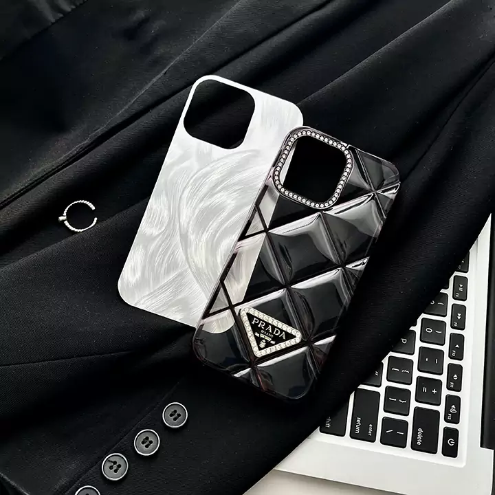 prada rhinestone - embellished quilted iphone case