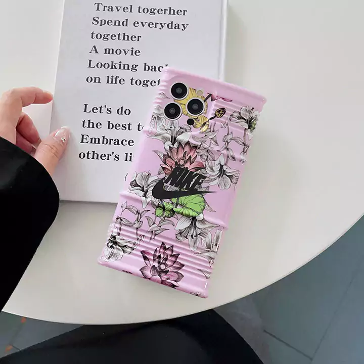 nike pink floral iphone 16/16pro/pro max case