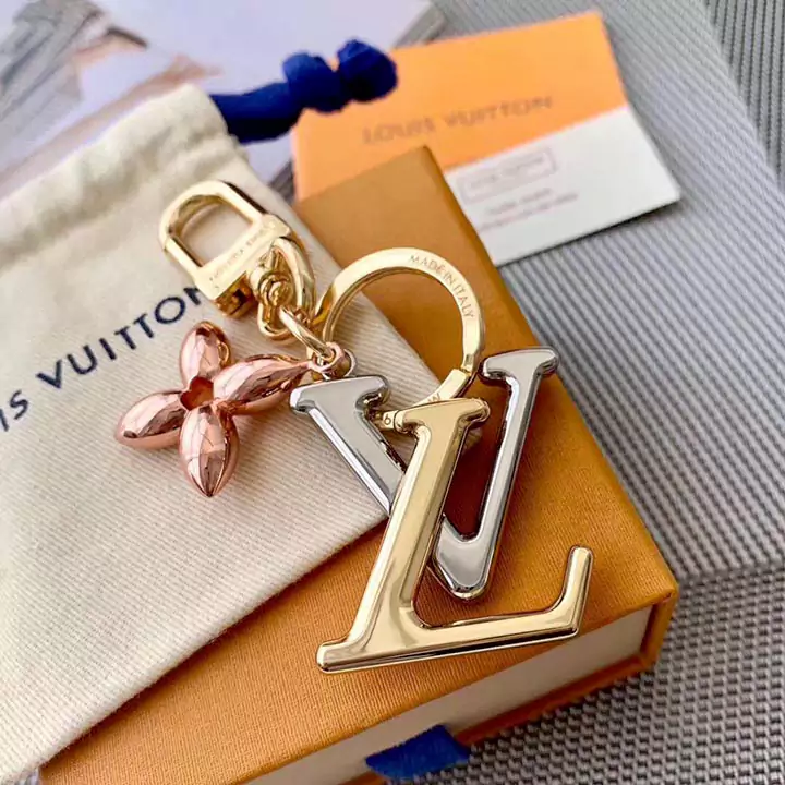 Louis Vuitton rose gold keychain