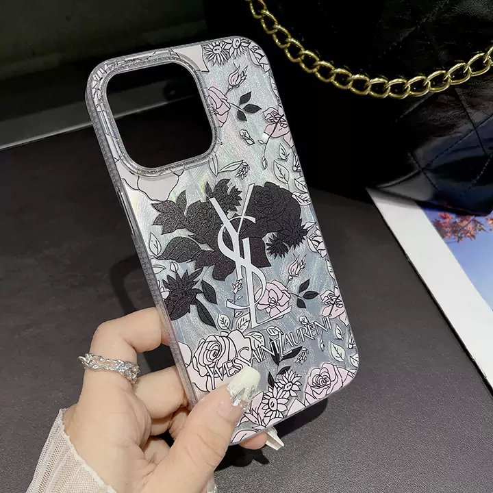 shiny surface ysl iphone 16/16pro case