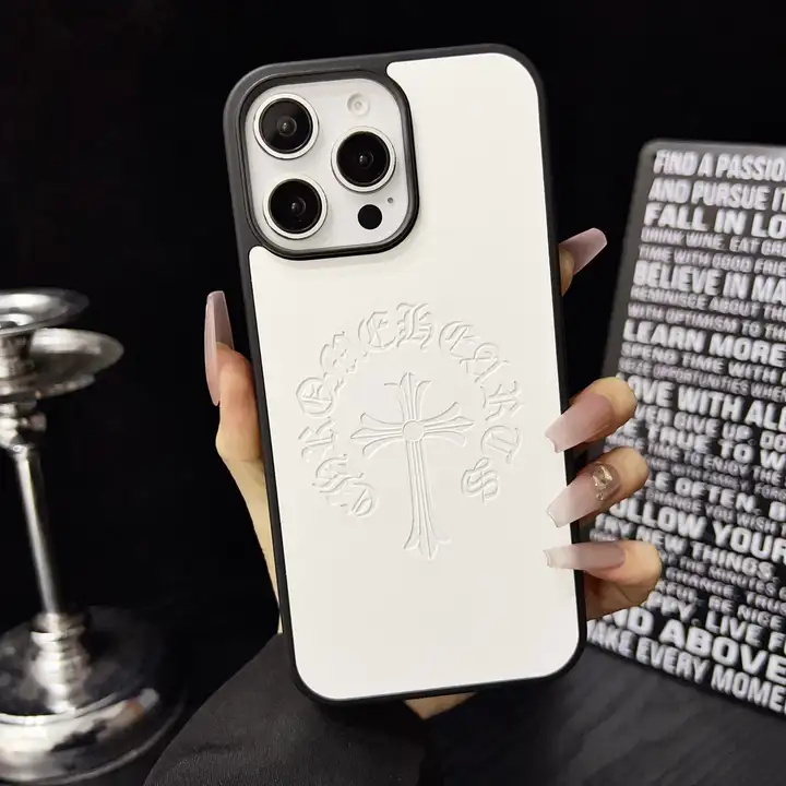 chrome hearts embossed iphone case