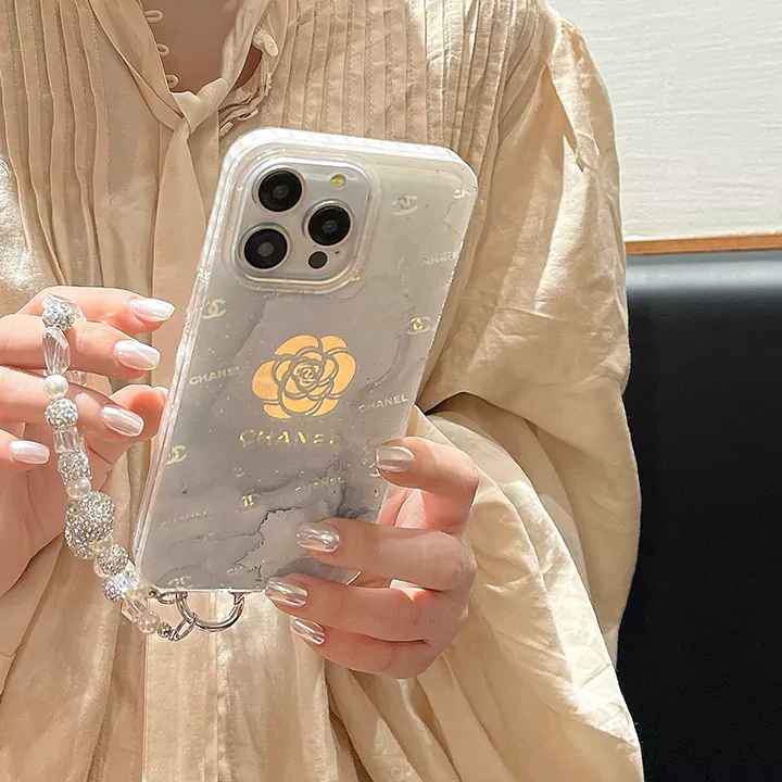  chanel pearl chain bracelet iphone case
