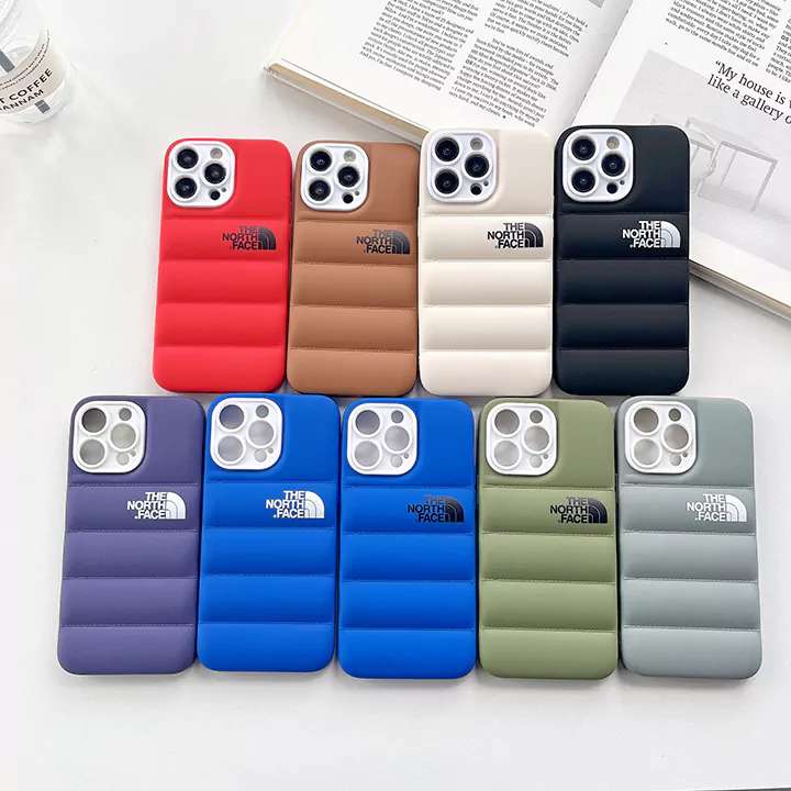 the north face multi - color down jacket inspired iphone case