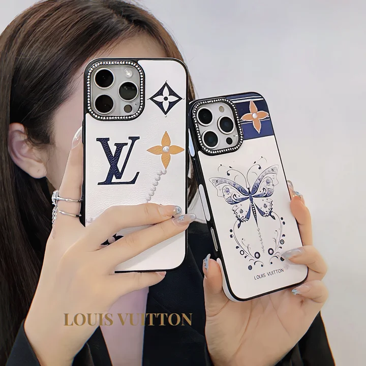 LV sparkling diamond - encrusted lens phone case