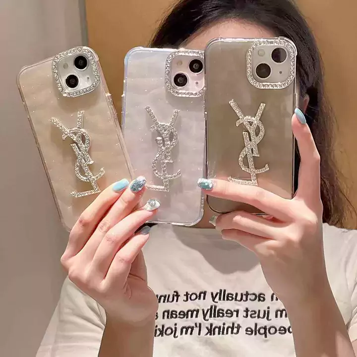 yves saint laurent rhinestone iphone case
