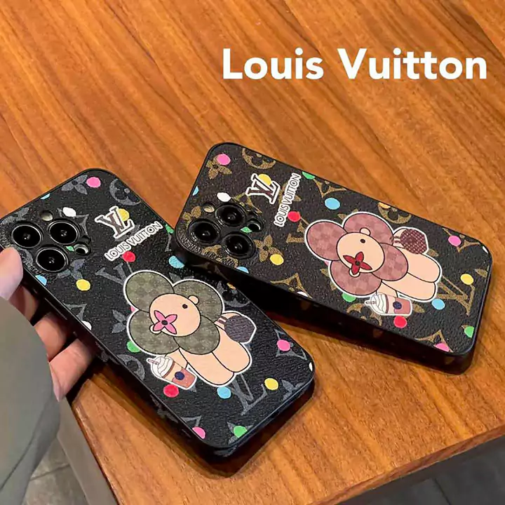 louis vuitton leather sunflower monogram iphone case