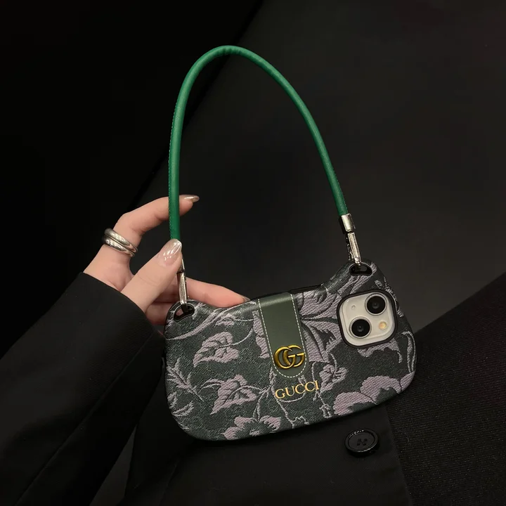  green based gucci print handbag iphone 16/16pro case