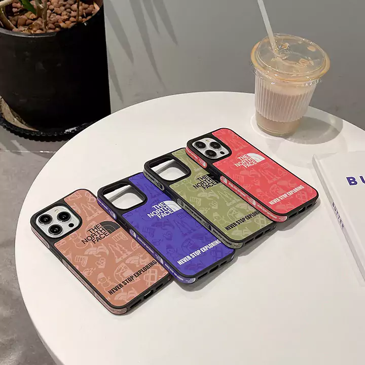 the north face 4 color logo iphone case