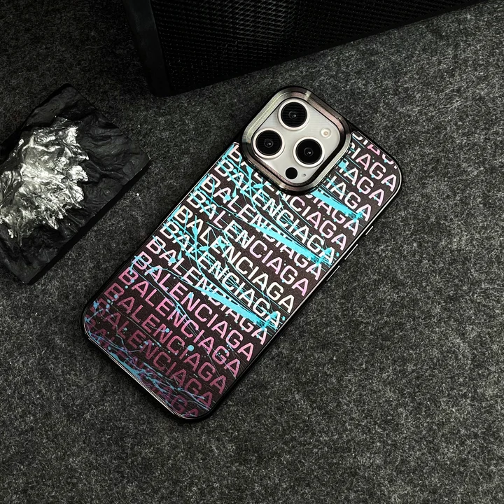  sterling silver plated balenciaga iphone 16/16pro case