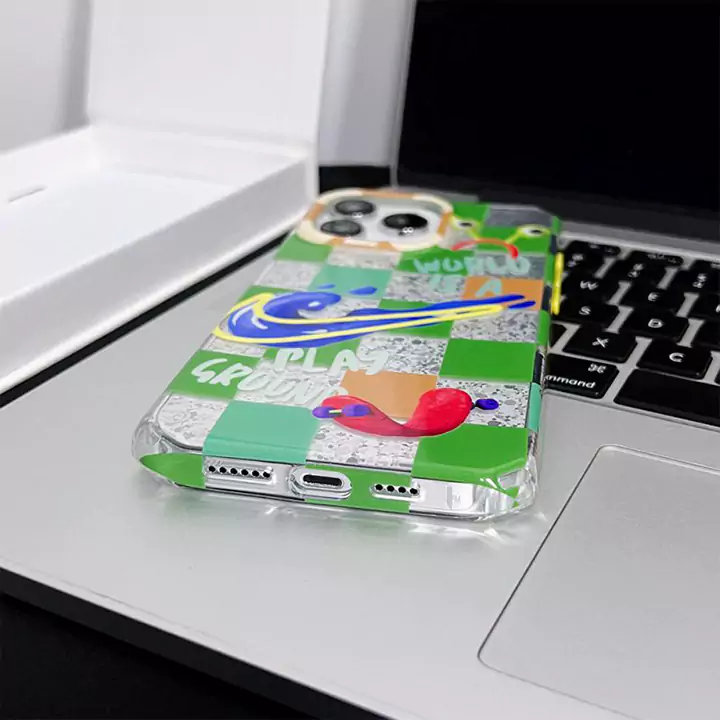 nike just do it green checkered iphone case