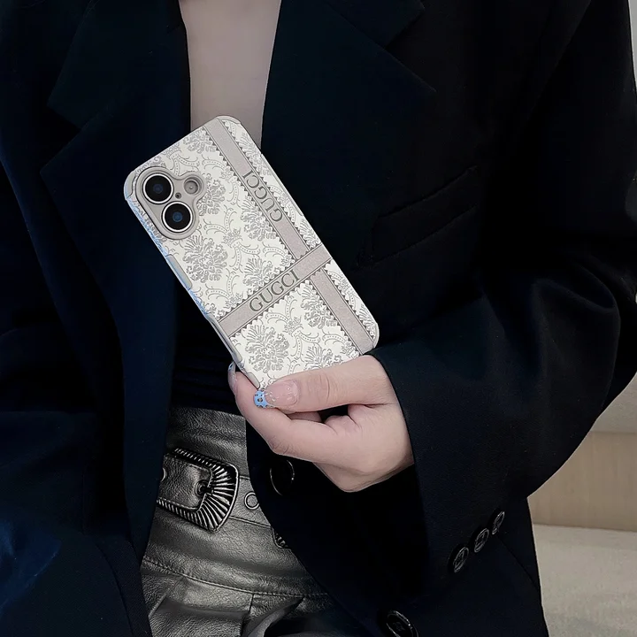 gucci leather textured stick on iphone 14/14pro case