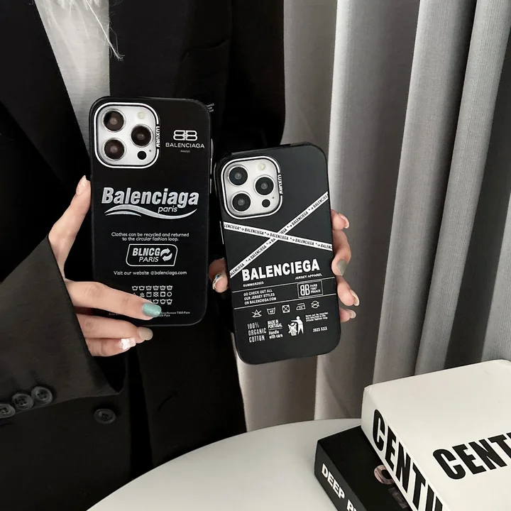 black balenciaga iphone case