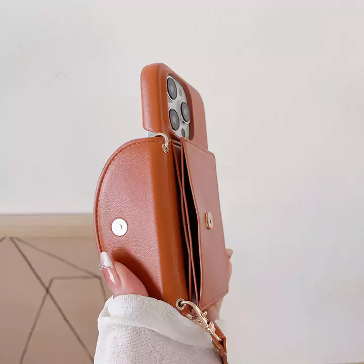chanel crossbody cardholder metal logo iphone 16/16pro/pro max case