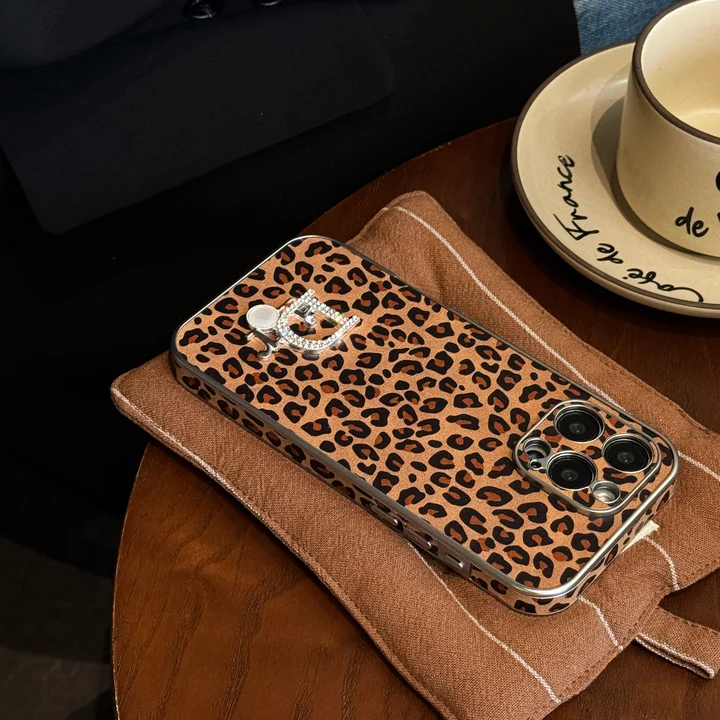  dior leopard print electroplated iphone 13/13pro case