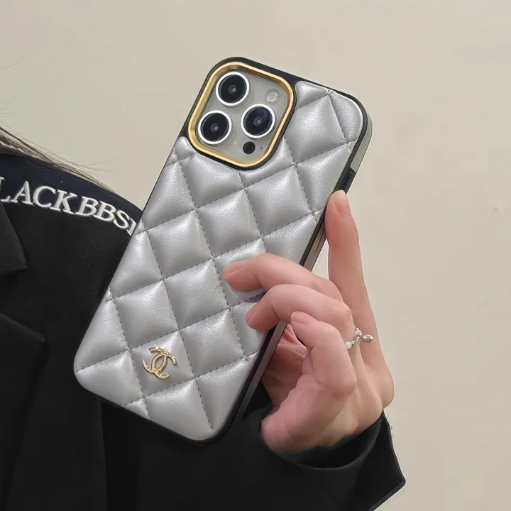  3d quilted chanel iphone 14/14pro case