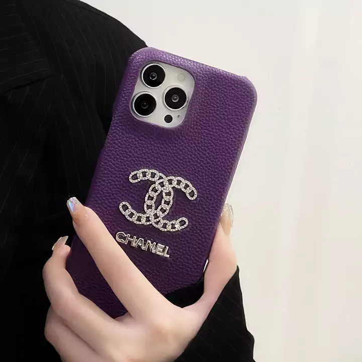 chanel 5-color diamond silver logo iphone 16/16pro/pro max case