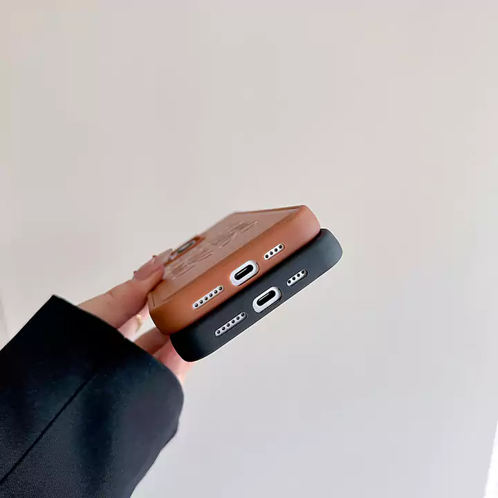 loewe leather embossed iphone case