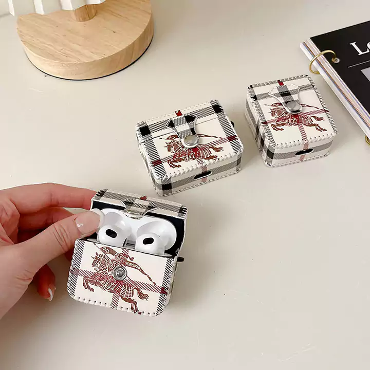 Burberry prancing horse pattern AirPods case