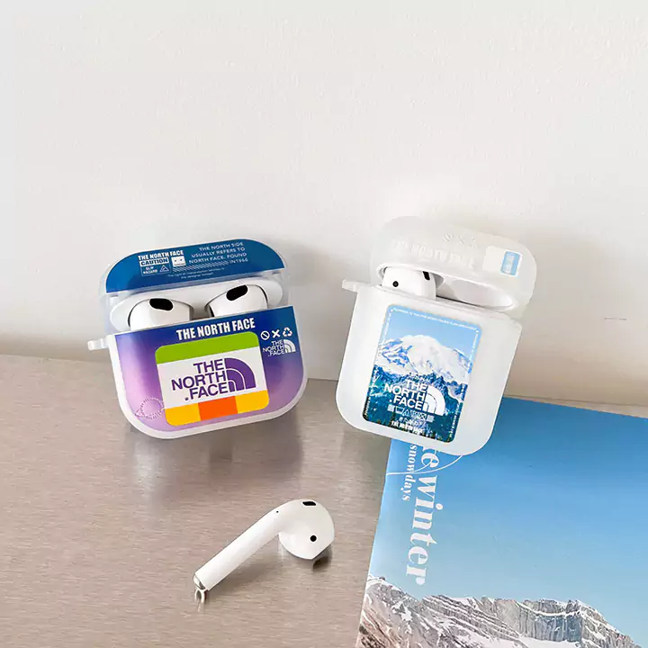 The North Face logo & snow mountain AirPods case