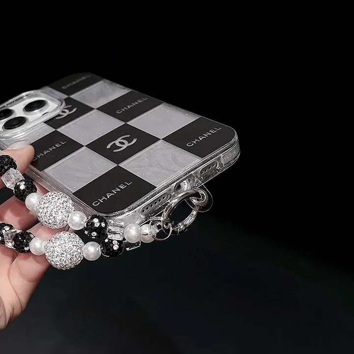 chanel laser checkered bracelet iphone case