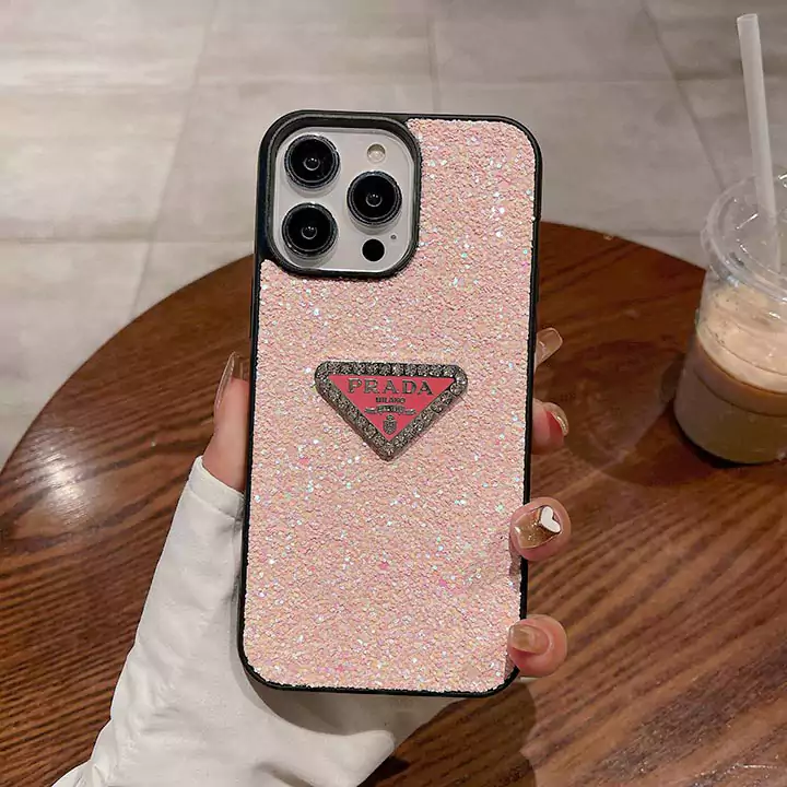 Prada crystal logo iPhone case