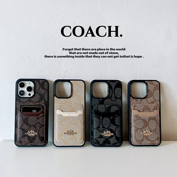 coach monogram card holder iphone case
