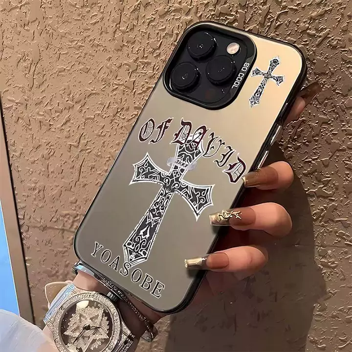 chrome hearts gothic cross iphone case