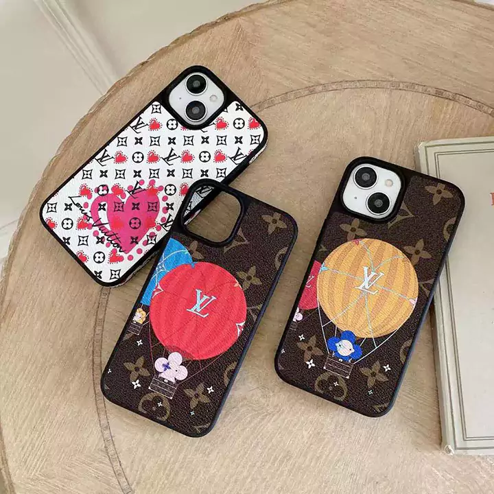 Louis vuitton heart leather iPhone case
