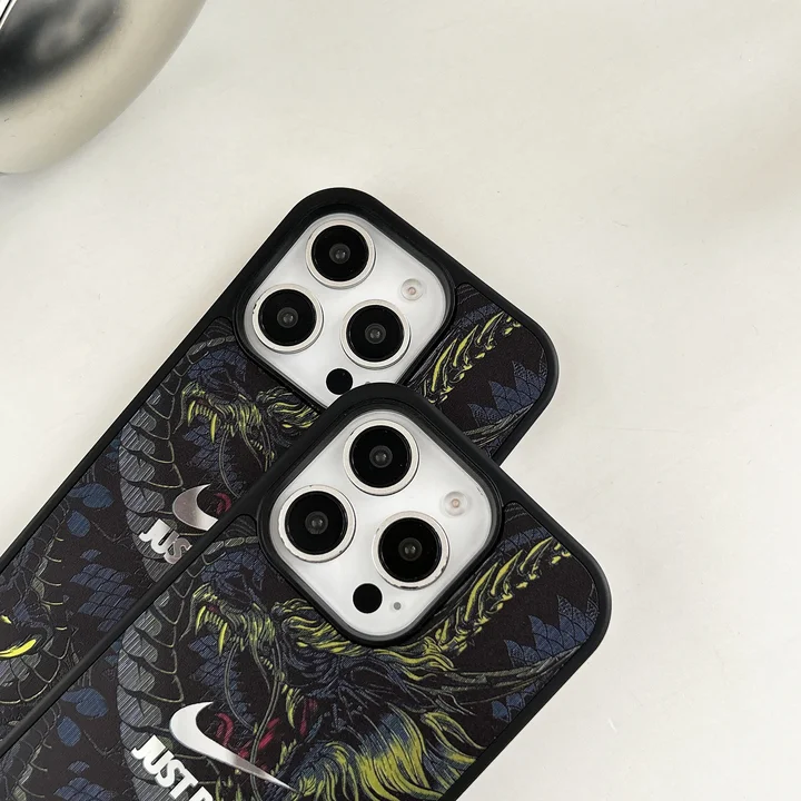 dragon patterned nike iphone case