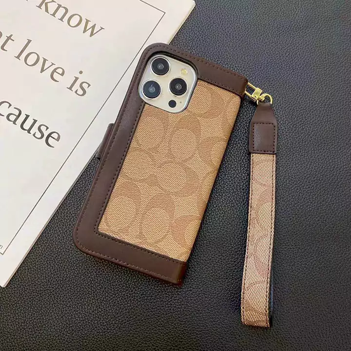 coach premium wallet style card holder iphone case