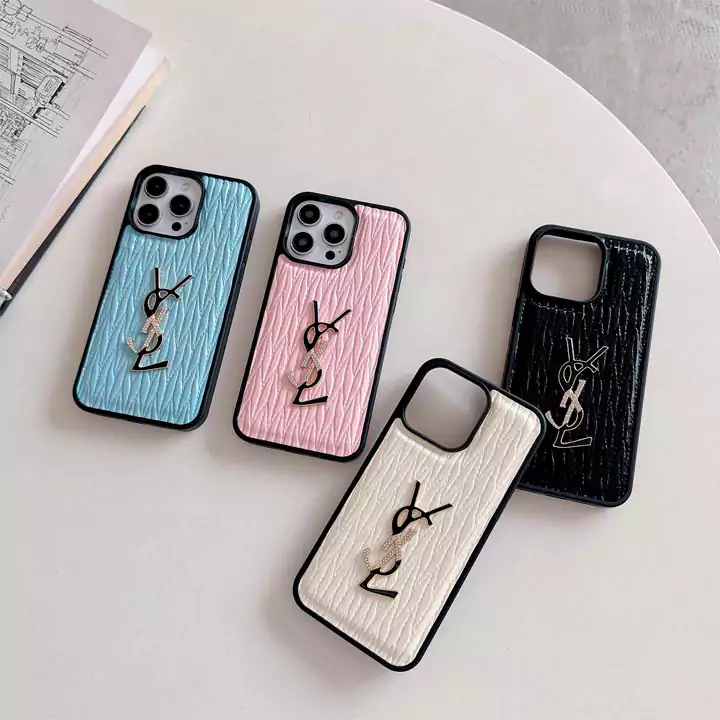 YSL wrinkled leather iphone case