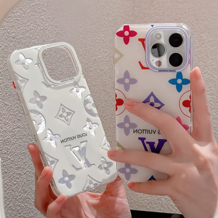 Solid - color creamy LV phone case