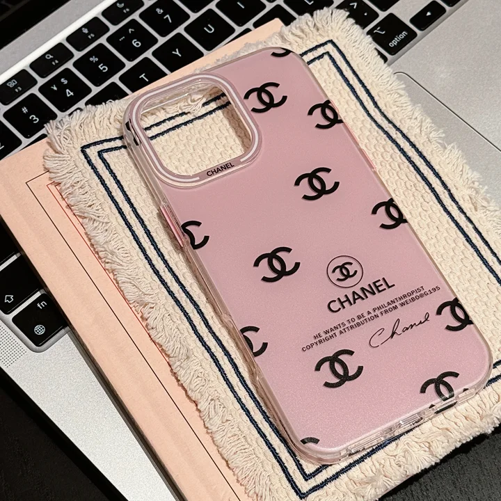  polka dot miu miu grey pink chanel iphone 15/15pro case