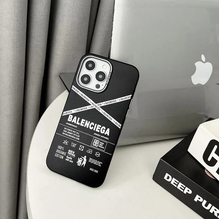black balenciaga iphone case