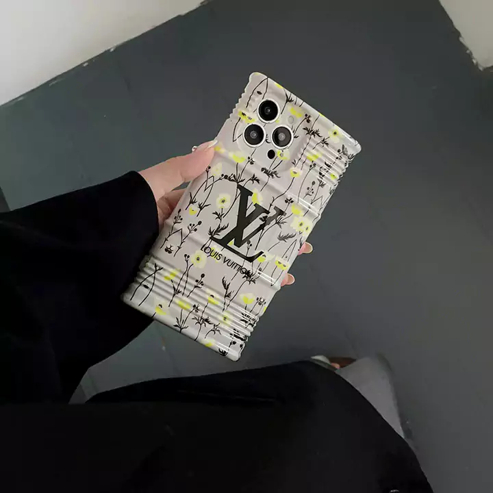 louis vuitton floral grey iphone 16/16pro/pro max case