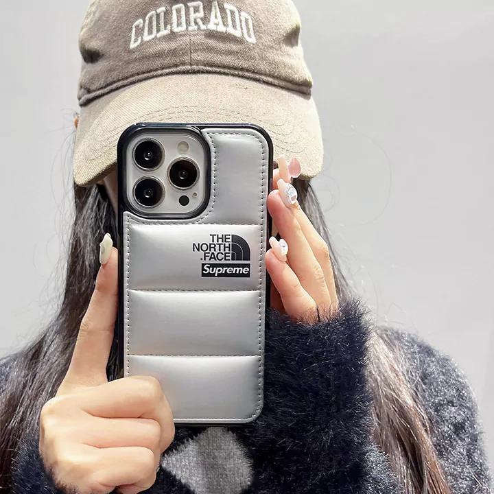 the north face supreme down jacket inspired iphone case