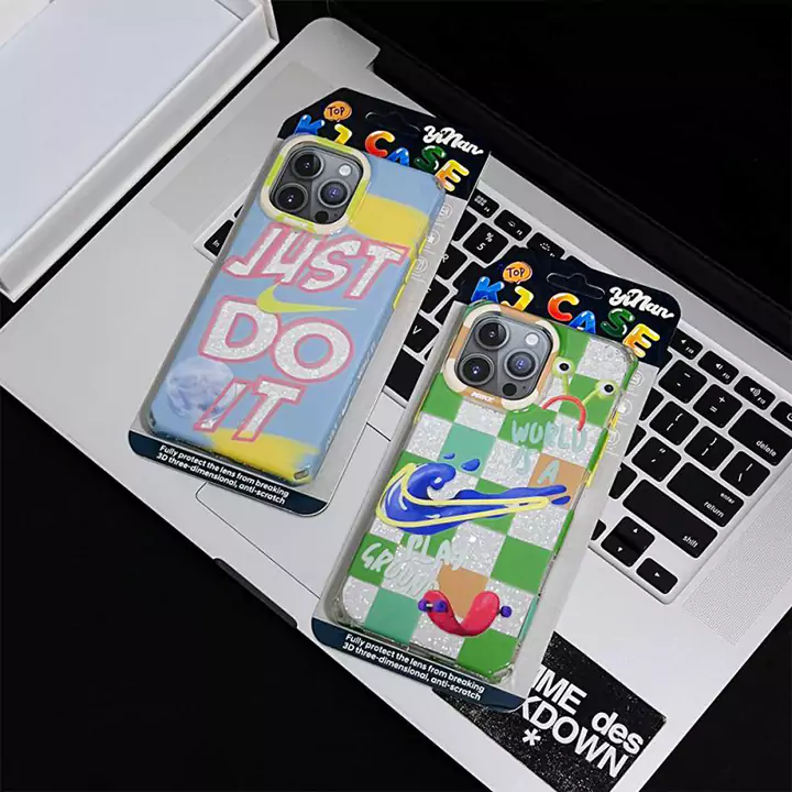 nike just do it green checkered iphone case