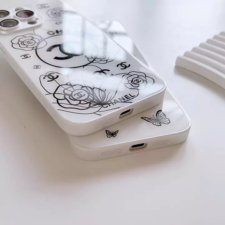 chanel butterfly and flower iphone case